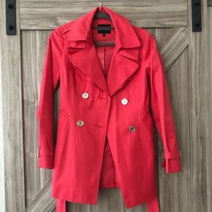 Express fuschia Trench Coat
